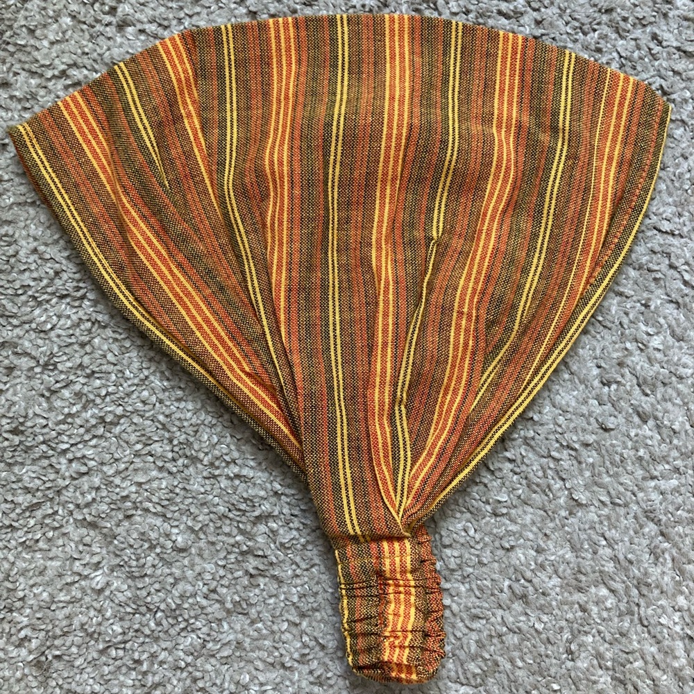 Striped Orange and Yellow Hair Band